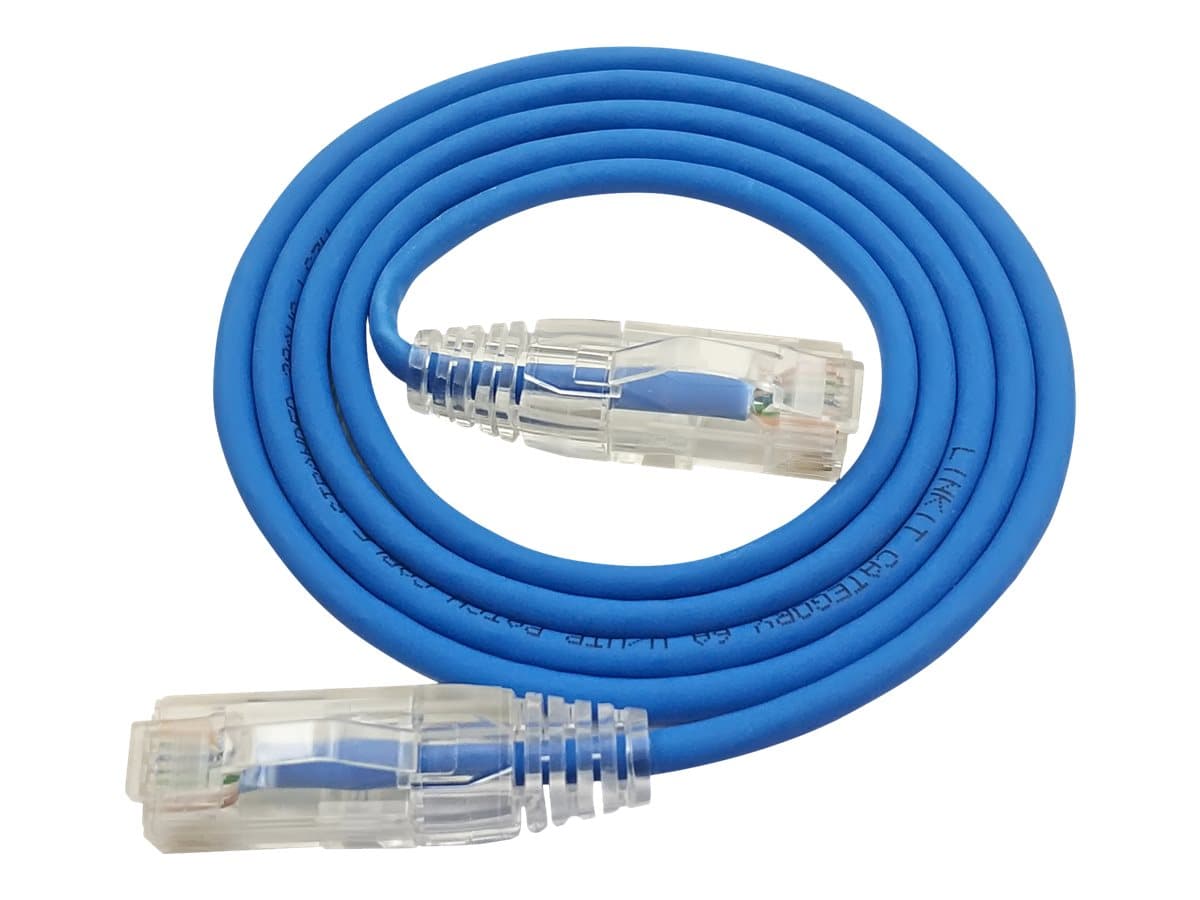 LinkIT SlimPatch U/UTP Cat6a blå 0.2m